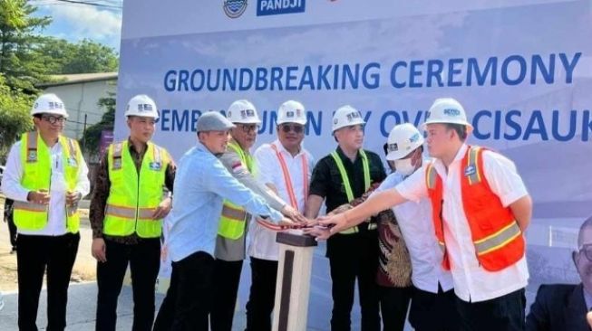 Urai Kemacetan, Flyover Cisauk Kabupaten Tangerang Mulai Dibangun