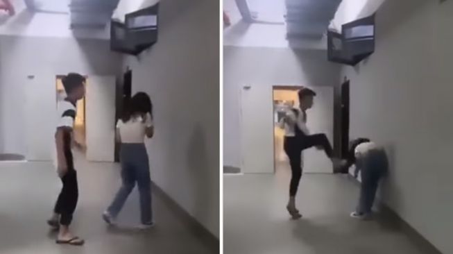 Viral Video Pria Pukul hingga Tendang Wanita Berkali-Kali