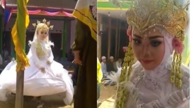 Baju Pengantin Ini Curi Perhatian, Warganet: Kayak Naik Awan Kinton Dragon Ball