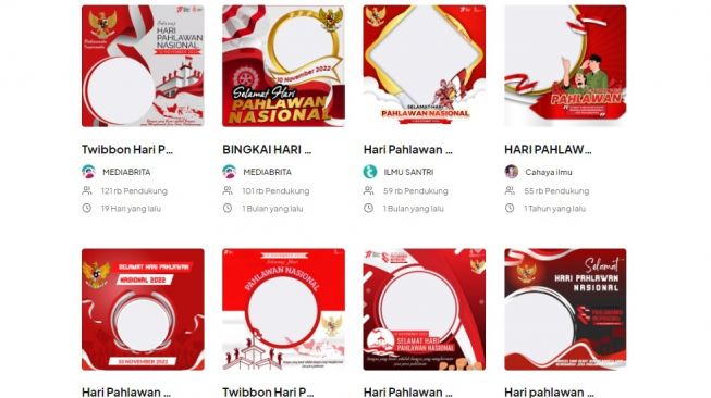 40 Twibbon Hari Pahlawan 2022, Pasang di Media Sosial Besok 10 November