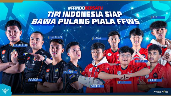 RRQ Kazu dan SES Alfalink mewakili Indonesia di turnamen esports FFWS 2022 di Bangkok pada akhir November ini. [Garena]