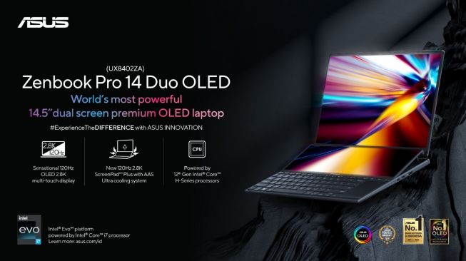 Zenbook Pro 14 Duo OLED, Laptop Dua Layar Kini Makin Hebat