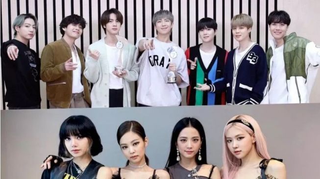 BTS dan BLACKPINK Dominasi Streaming Mingguan Terbesar YouTube Music Korea