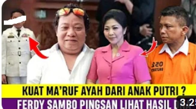 Terkuak! Ayah Biologis Anak Putri Candrawathi Ternyata Kuat Ma'ruf, Benarkah?