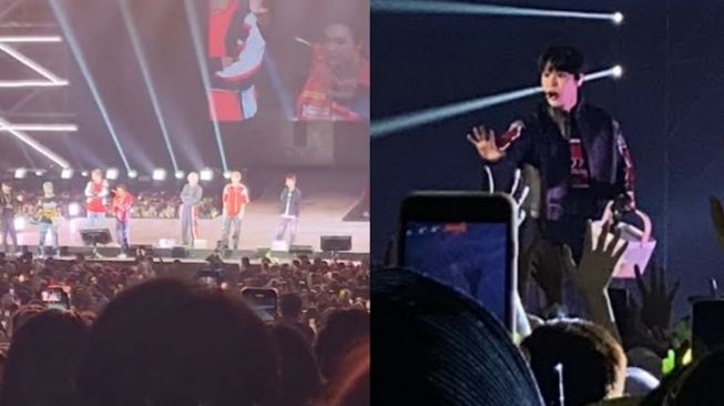 Potret suasana konser hari pertama NCT 127 di ICE BSD, penonton saling dorong (Koreaboo)