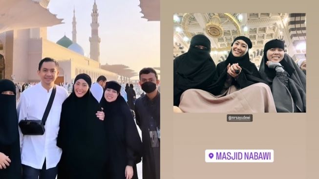 Potret Umrah Ayu Dewi dan Regi Datau (Instagram/@mrsayudewi)