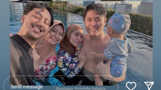 Momen Liburan Lesty Kejora dan Rizky Billar di Thailand(Instagram/@shaniaindryn)