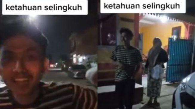 Pemuda Ini Cengengesan Gerebek Sang Ayah Diduga Selingkuh, Reaksinya Bikin Ngiris Hati Netizen: Nahan Sakit