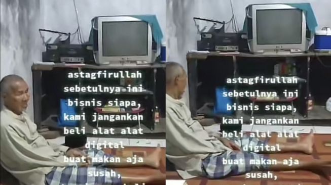 Viral Video Sedih Kakek Ini Hanya Bisa Termenung Pasrah di Depan TV Usai Analog Dimatikan, Netizen: Ini Bisnis Siapa?