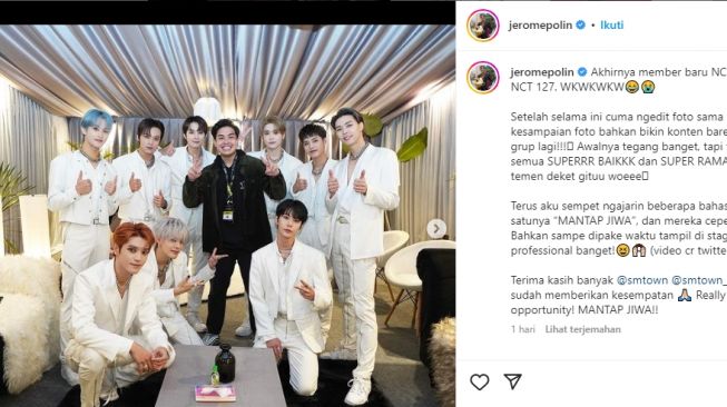 Momen Jerome Polin Ketemu NCT 127 (Instagram/jeromepolin)