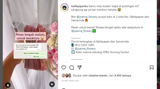 Tangkapan layar video. [Instagram/@balikpapanku]