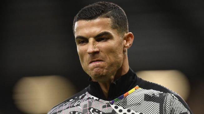 Penyerang Manchester United, Cristiano Ronaldo. [OLI SCARFF / AFP]