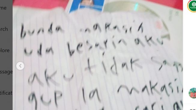 Bocah Madrasah Ibtidaiyah di Palembang Meninggalkan Rumah, Tinggalkan Pesan: Makasih Sudah Besarin Aku