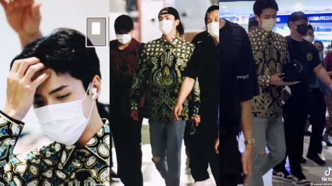 Sehun EXO Pakai Batik di Bandara, Bikin Penggemar Indonesia Susah Move On