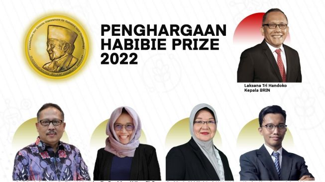 BRIN Bersama Yayasan SDM-IPTEK Gelar Habibie Prize 2022