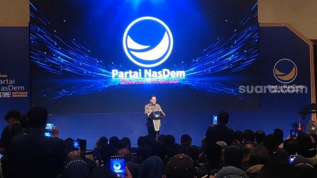 Pidato di HUT NasDem, Anies: Insya Allah PKS dan Demokrat Berjalan Bersama-sama Kita