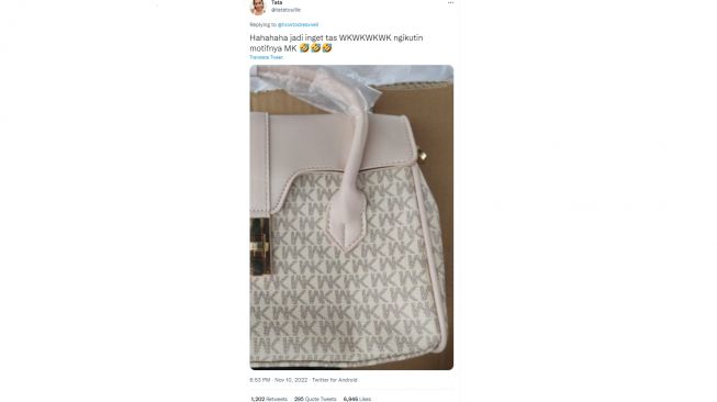 Deretan Tas Kw dengan pelesetan nama (twitter)