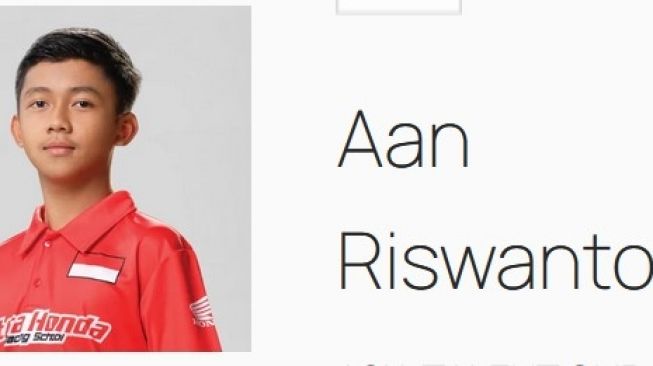Aan Riswanto, rider Astra Honda Racing Team   [astra-honda.com]