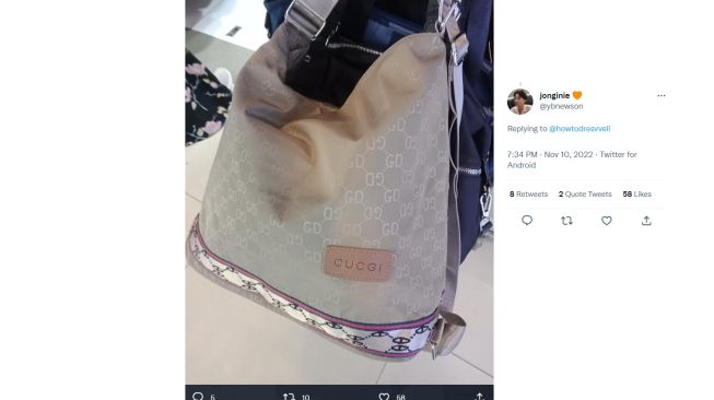 Deretan Tas Kw dengan pelesetan nama (twitter)