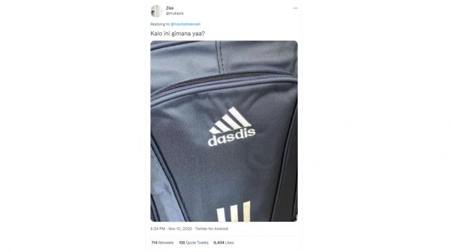 Deretan Tas Kw dengan pelesetan nama (twitter)
