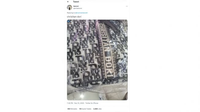 Deretan Tas Kw dengan pelesetan nama (twitter)
