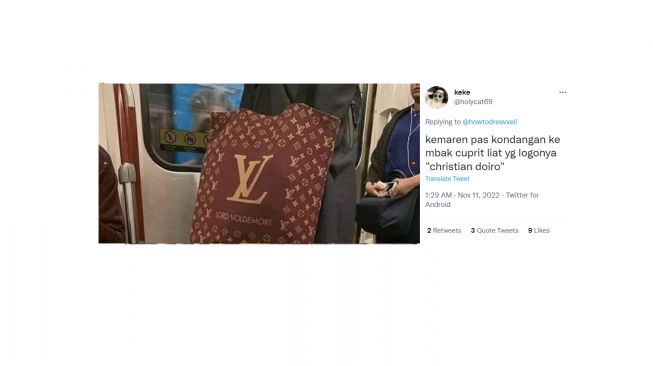 Deretan Tas Kw dengan pelesetan nama (twitter)