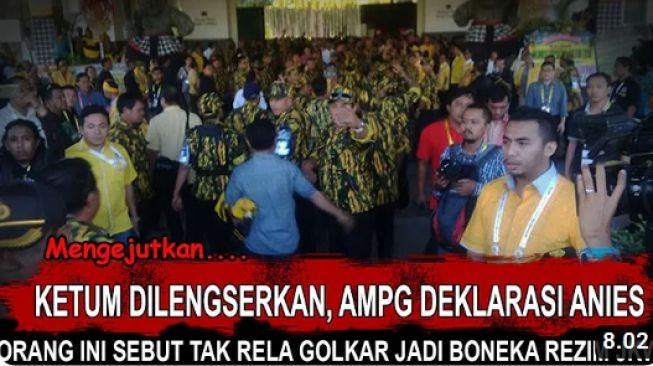 Heboh Airlangga Hartarto Dilengserkan dan Kader Muda Golkar Deklarasikan Anies Baswedan, Faktanya Mengejutkan!