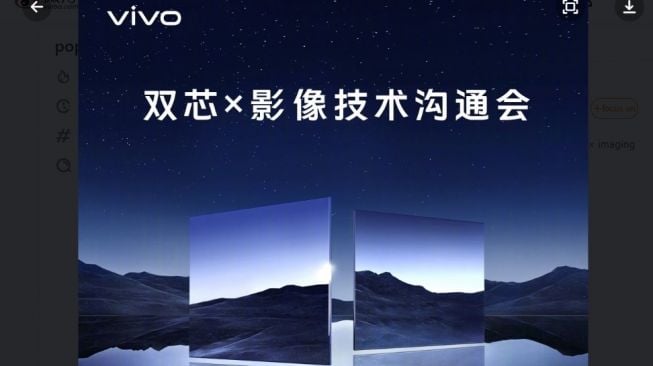 Chip fotografi Vivo V2. [Weibo]