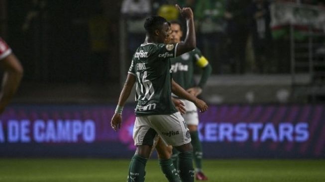 Pemain Palmeiras Endrick Filipe (AFP)