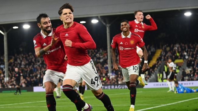 Hasil Fulham vs Manchester United: Gol Telat Alejandro Garnacho Menangkan Setan Merah