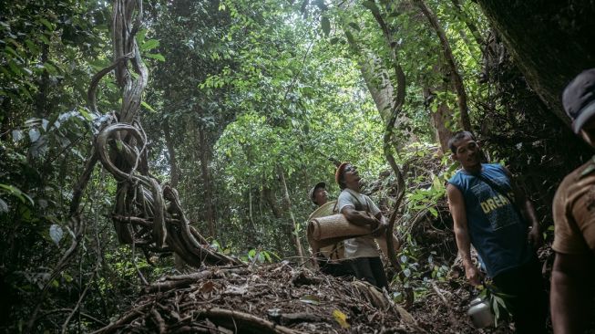 Sejumlah titik ritual terbukti masih terjaga, ditengah laju degradasi hutan di Pulau Bangka. (Foto: Taufik Wijaya dan Nopri Ismi)