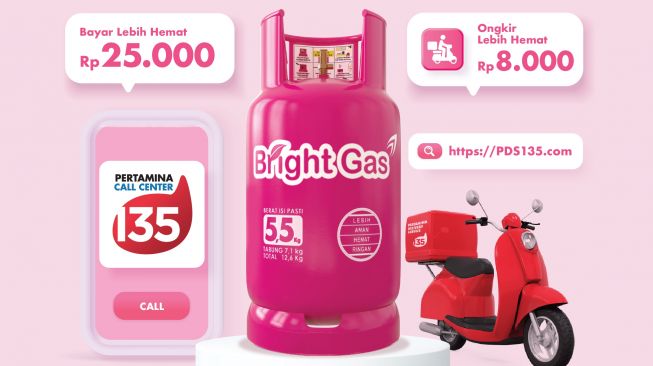 Hanya di Jawa dan Bali, Isi Ulang Bright Gas 5,5 Kg Bisa Hemat Puluhan Ribu Rupiah!