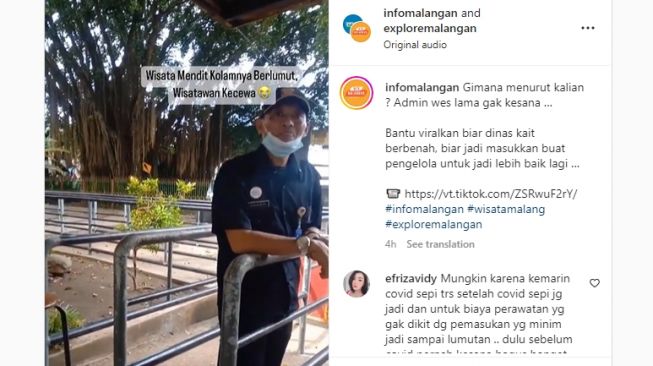 Viral Wisatawan Keluhkan Kolam Renang di Taman Wisata Air Wendit Malang Berlumut