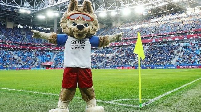Zabivaka, maskot Piala Dunia 2018 lalu. (Instagram/@zabivaka.official)