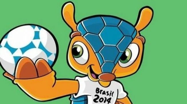 Maskot Piala Dunia 2014, Fuleco. (Instagram/@fuleco_mascote_oficial)