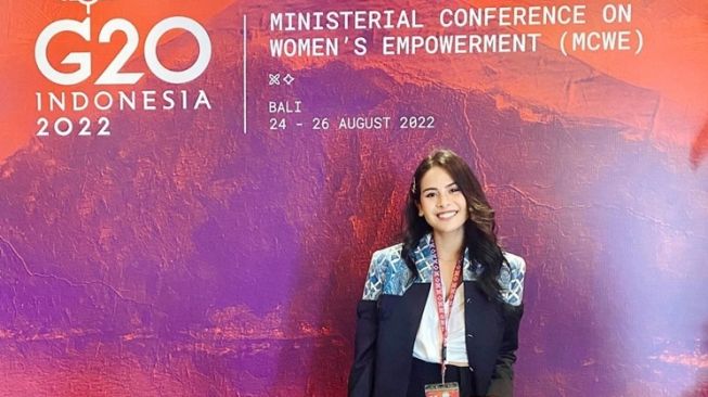 Maudy Ayunda dipercaya sebagai juru bicara di ajang KTT G20 yang berlangsung di Bali pada 15 dan 16 November 2022. [Instagram]