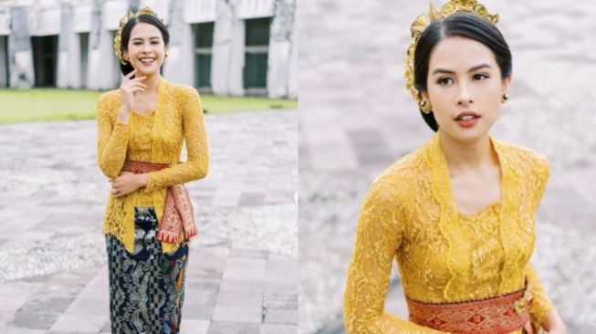 5 Potret Cantiknya Maudy Ayunda yang Kenakan Kebaya Buatan Desainer Ternama di KTT G20