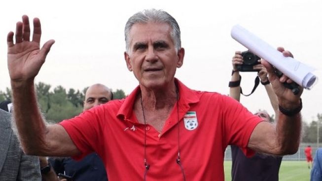 Pelatih Iran Carlos Queiroz (AFP)