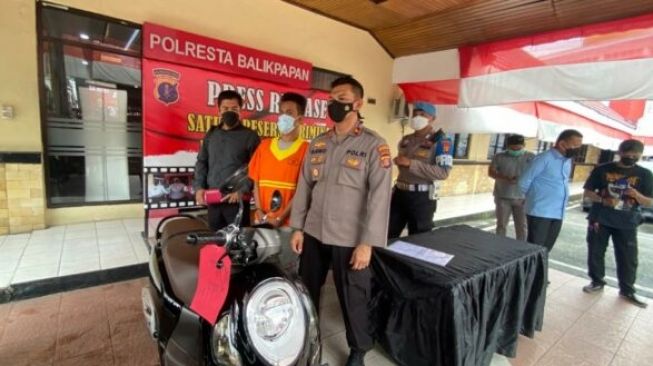 Warga Balikpapan Bawa Kabur Motor Tukang Pijit, Digadaikan di Muara Jawa