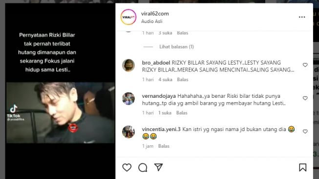 Tangkapan layar video. [Instagram/@viral62com]