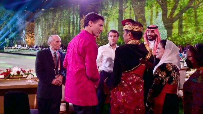 PM Kanada Justin Trudeau di Welcoming Dinner KTT G20. [Instagram/sekretariat.kabinet]