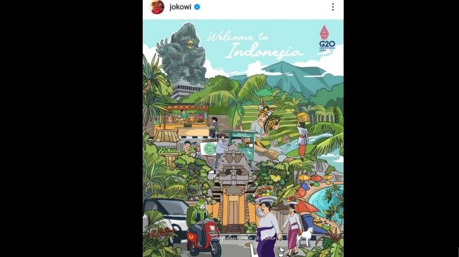 Welcome to Indonesia G20 [Instagram @jokowi via Wuling Motors Indonesia]