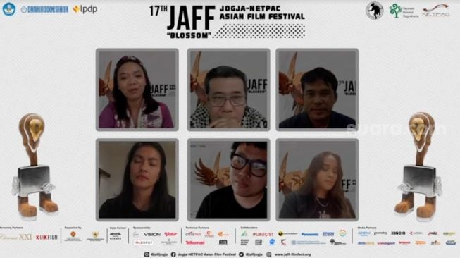 Konferensi pers virtual Jogja-Netpac Asian Film Festival atau JAFF, Kamis (17/11/2022)