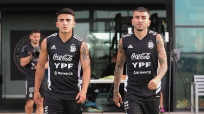 Angel Correa dan Tiago Almada. (Twitter.com/@idextrime)