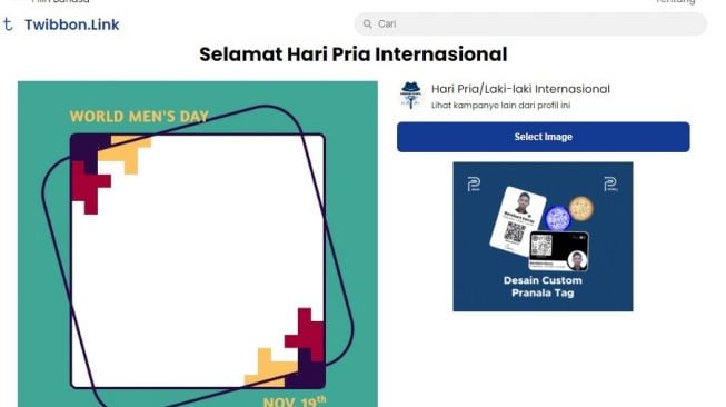 100 Twibbon Peringatan Hari Pria Internasional 2022: Yuk Bagikan di Facebook, Instagram, Twitter, WhatsApp dan LinkedIn!