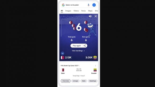 Mini Game Google Doodle Piala Dunia 2022. [Google]