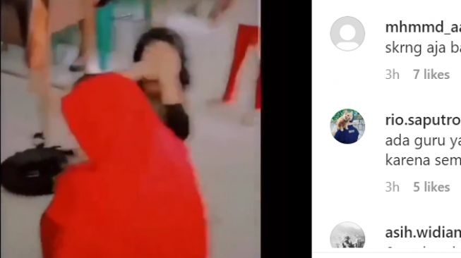 Siswi SD di OKU Sumsel diinjak dan dipukul teman sekelas [instagram]