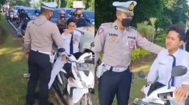 Pelajar Ini Marah Hingga Lontarkan Makian Usai Ditegur Polisi Tak Pakai