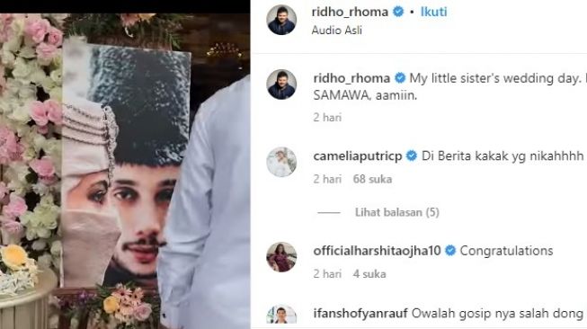 Fakta Elvy Sukaesih Hapus Foto Ridho Rhoma (Instagram/@ridho_rhoma)