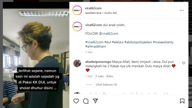 Tangkapan layar video. [Instagram/@viral62com]